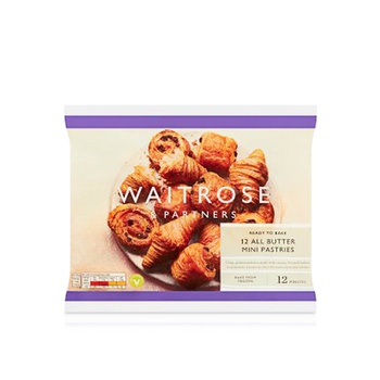Waitrose Frozen Mini French Butter Pastries 340G