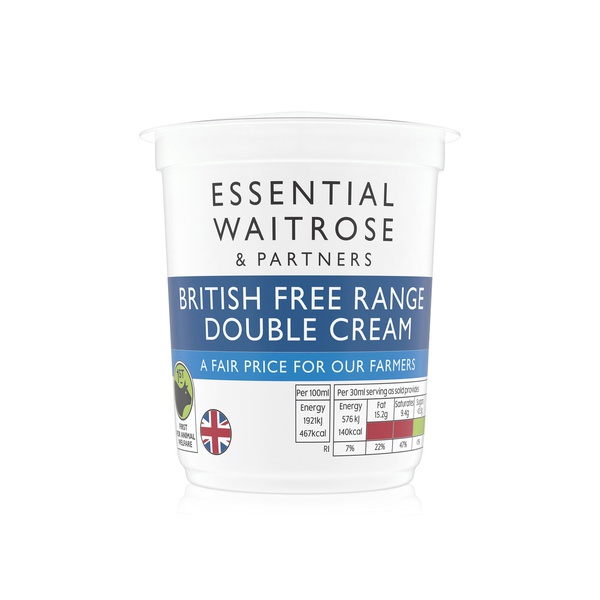 Waitrose Essential Double Cream 300ml