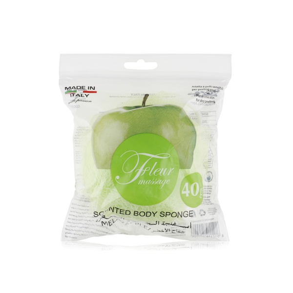 Buy Zeca green apple perfumed bath sponge 40g in UAE