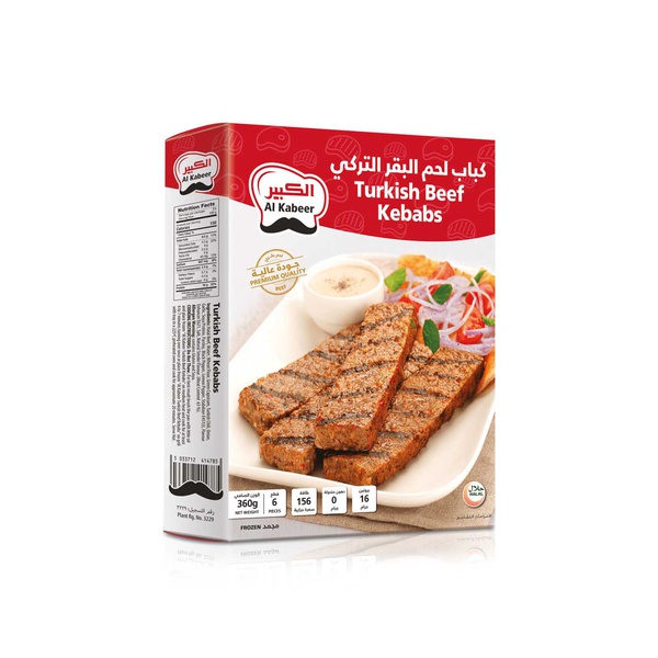 Al Kabeer Turkish Beef Kebabs 360g