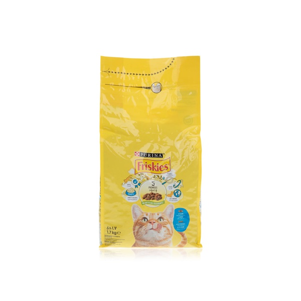 Buy Friskies With Salmon and Vegetables Dry Cat Food 1.7kg in UAE