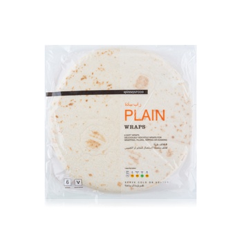 Spinneysfood 25cm Natural Wraps x 6 370g