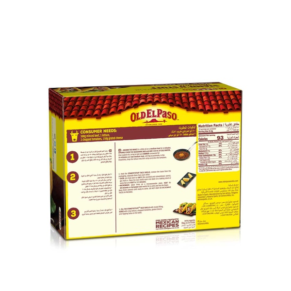 Old El Paso Stand N Stuff Taco Kit Garlic and Paprika Mild 312g