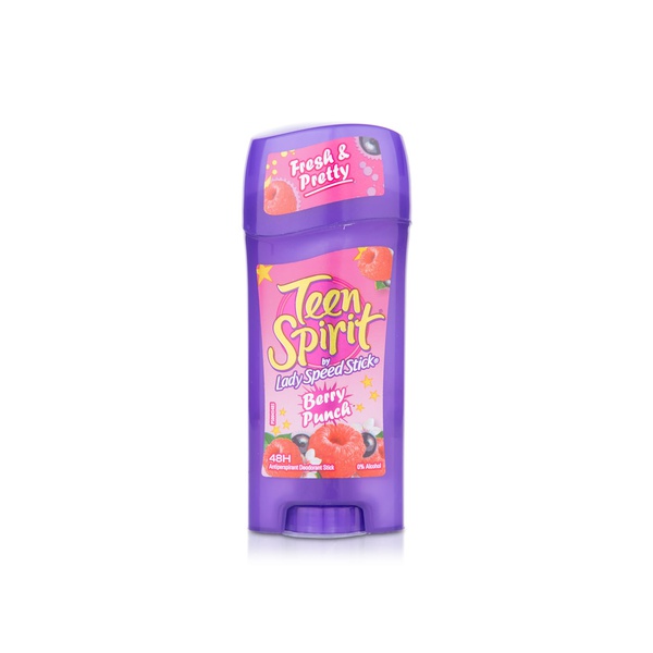 Buy Lady Speed Stick teen spirit berry punch antiperspirant deodorant stick 65g in UAE