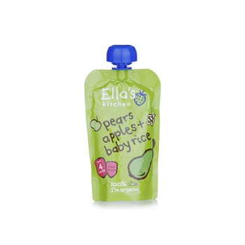 Ella's Kitchen Pear and Apple Baby Rice 4+ Months 120g