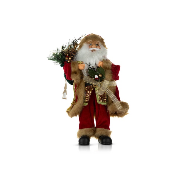 Party Magic Christmas Standing Santa 40cm