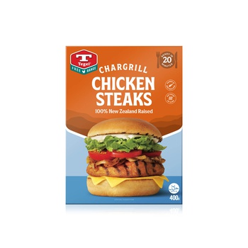 Tegel Frozen  Free Range Chargrill Chicken Steaks 400G