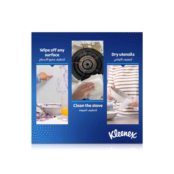 Kleenex Multi Purpose Kitchen Tissue Paper Towel 90 Sheets x 2 Ply x 4 Rolls