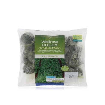 Waitrose Frozen Duchy Organic Leaf Spinach 500G