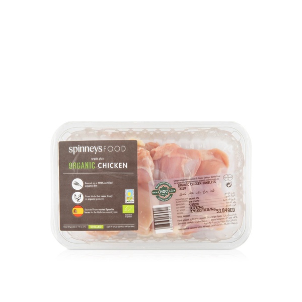 Spinneysfood Organic Chicken Boneless Thigh Spain