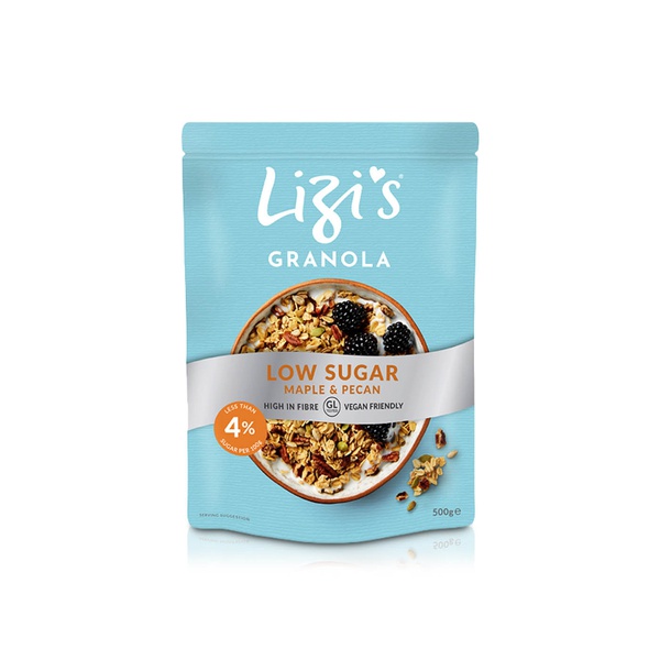 Buy Lizis granola low sugar maple pecan 500g in UAE