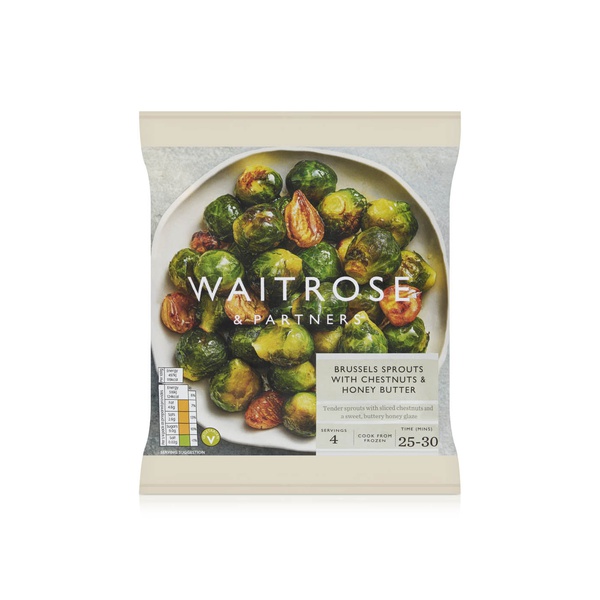 Waitrose Brussel Spouts with Chestnut & Honeybutter 500g
