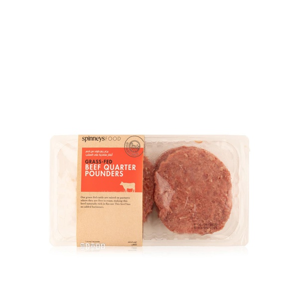 Spinneysfood Grass-Fed Beef Quarter Pounders 460g