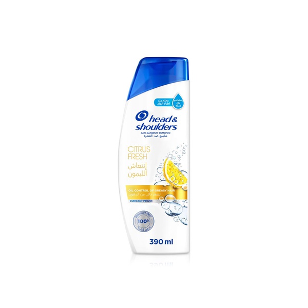 Head & Shoulders Citrus Fresh Oil Control Shampoo for Greasy Hair 390ml