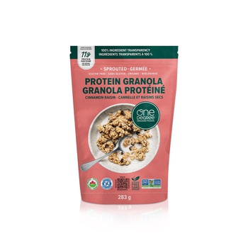 One Degree Organic Foods Cinnamon Raisin Protein Granola 283g