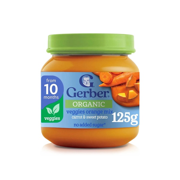 Gerber Organic Carrot Sweet Potato Jar 125g
