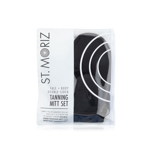 Buy St Moriz luxury double sided self tanning mitt with face mitt set in UAE