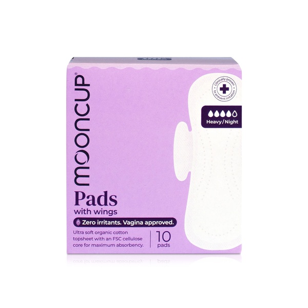 Mooncup Heavy Night Pads with Wings x 10