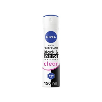 Nivea Black & White Invisible Deodorant Spray 150ml