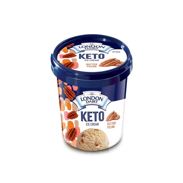 London Dairy Keto Ice Cream Butter Pecan 473Ml