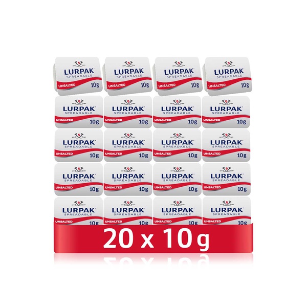 Lurpak Unsalted Butter 20x 10g Pack