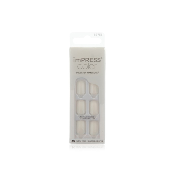 Buy Kiss ImPRESS Colour Nails Point Pink 001 in UAE