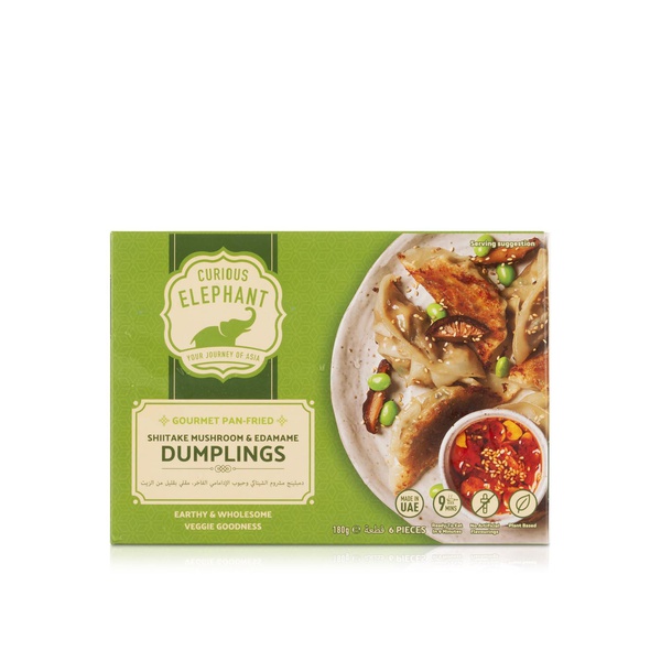 Curious Elephant Shiitake Mushroom and Edamame Dumplings 180g