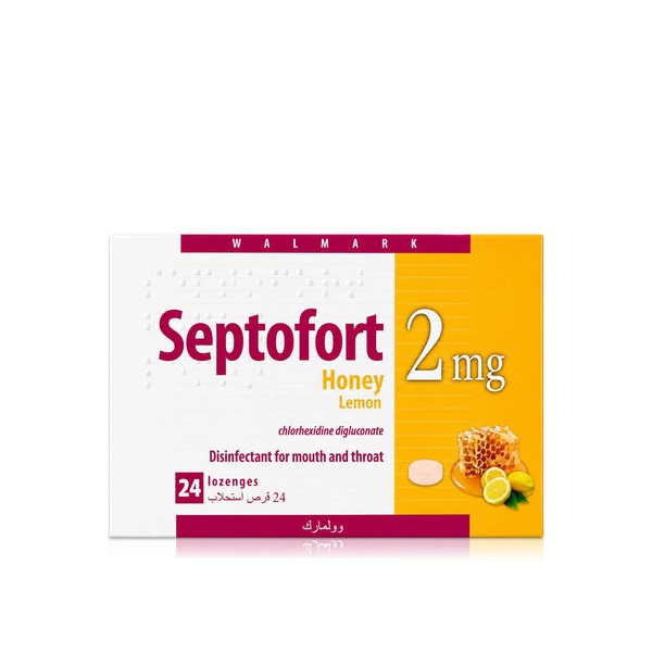 Septofort Honey & Lemon Chlorhexidine Digluconate Lozenges x 24