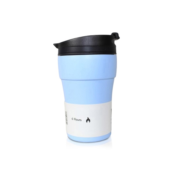 Moya Low Tide Travel Coffee Mug Black/powder Blue 250ml
