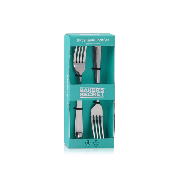 Baker's Secret 6Pcs Set Dinner Fork Ss