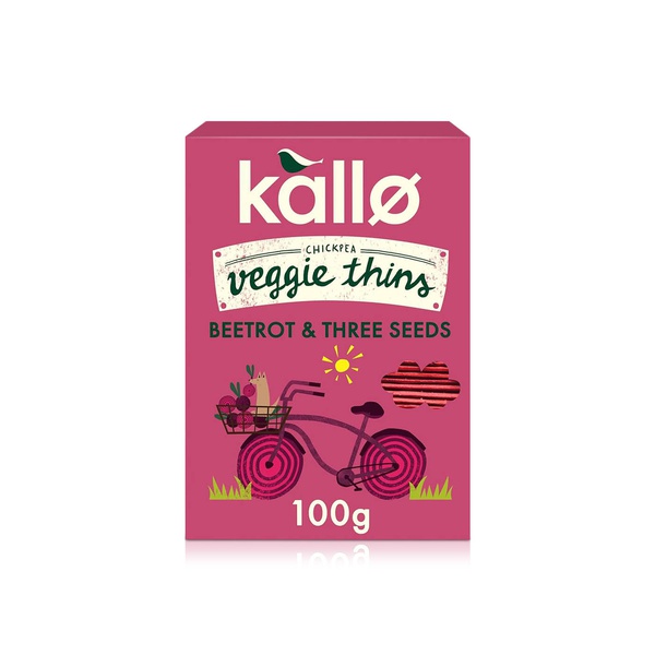 Kallo Beetroot & Three Seeds Veggie Thins 100g