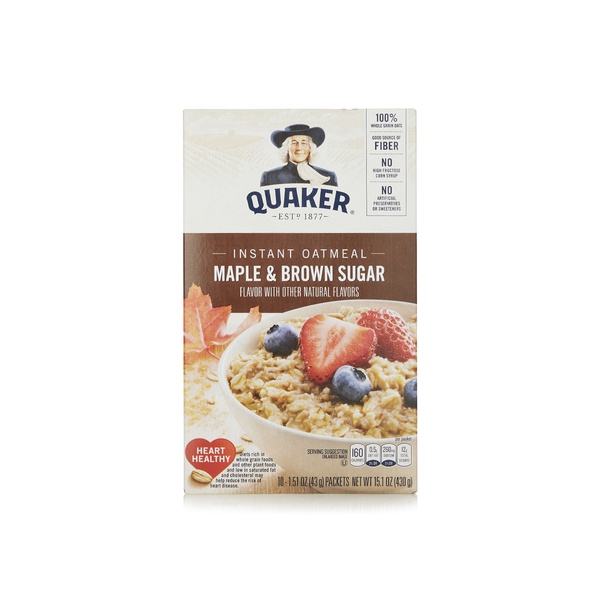 Quaker Instant Oatmeal Maple & Brown Sugar 43g