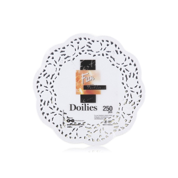 Fun Round Doilies 4.5inches White 250pack