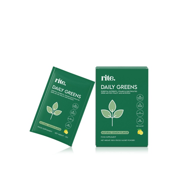 Rite Daily Greens Drink Mix 15 Sachets