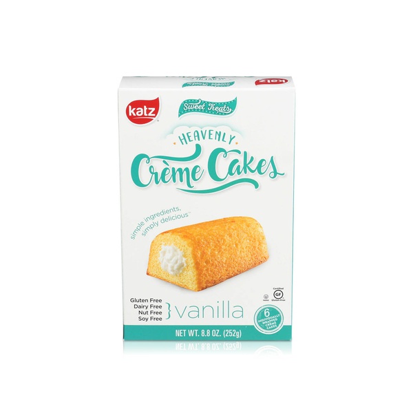 Katz Gluten Free Heavenly Creme Cakes Vanilla 252g