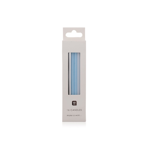 Talking Tables Tall Blue Candles 10cm Pack of 16