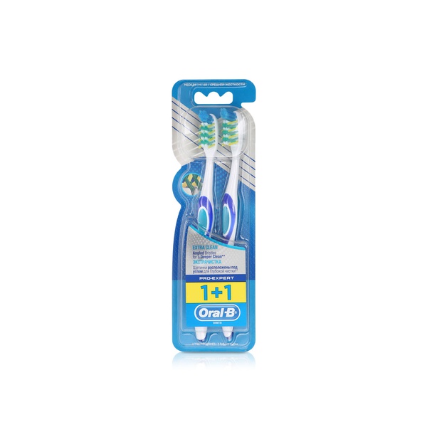Oral B Pro Expert Extra Clean Toothbrush Medium 1+1