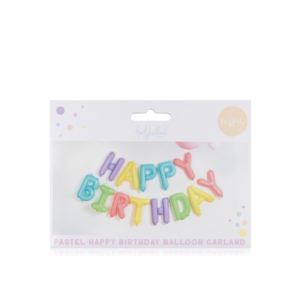 Hootyballoo Pastel Happy Birthday Balloon Garland
