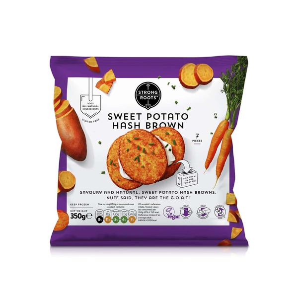 Strong Roots sweet potato hash brown 350g price in UAE | Spinneys UAE ...