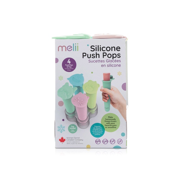 Melii Silicone Push Pops with Tray x 4