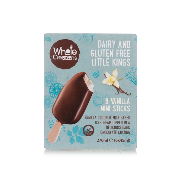 Whole Creations Vanilla Ice Cream Sticks 6 X 45G