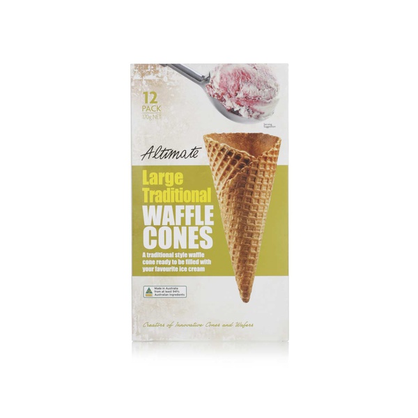 Altimate waffle cones large x12 170g