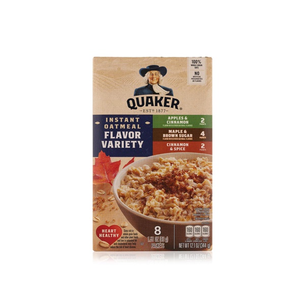 اشتري Quaker Instant oatmeal variety pack 344G في الامارات