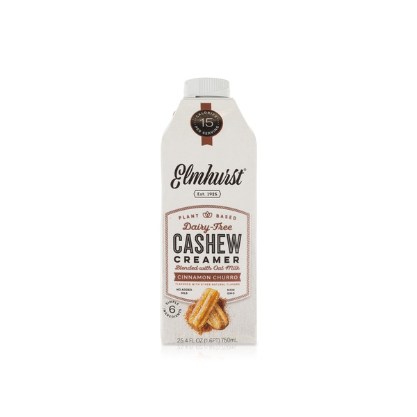 Elmhurst Cashew Creamer Cinnamon Churro 750ml