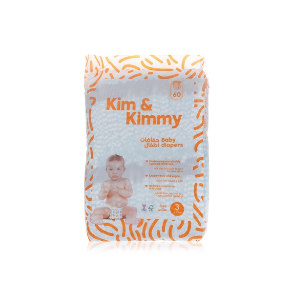 اشتري Kim & Kimmy - size 3 diapers (6 - 11kg, qty 60) في الامارات