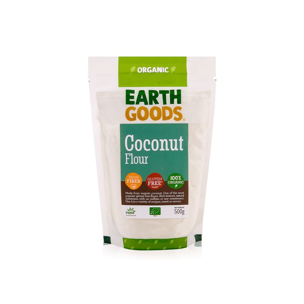 اشتري Earth Goods organic gluten-free coconut flour 500g في الامارات