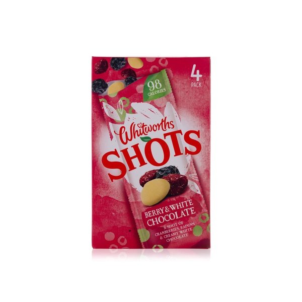 Whitworths Shots Berry & White Chocolate 4 x 100g