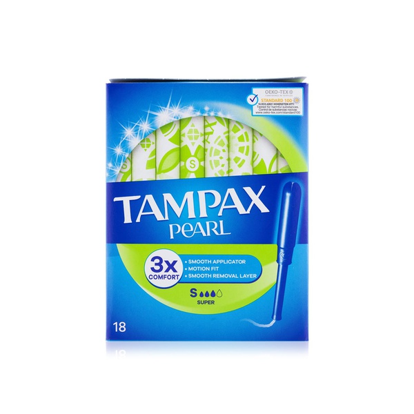 Tampax Pearl Super Tampons 18 Pack