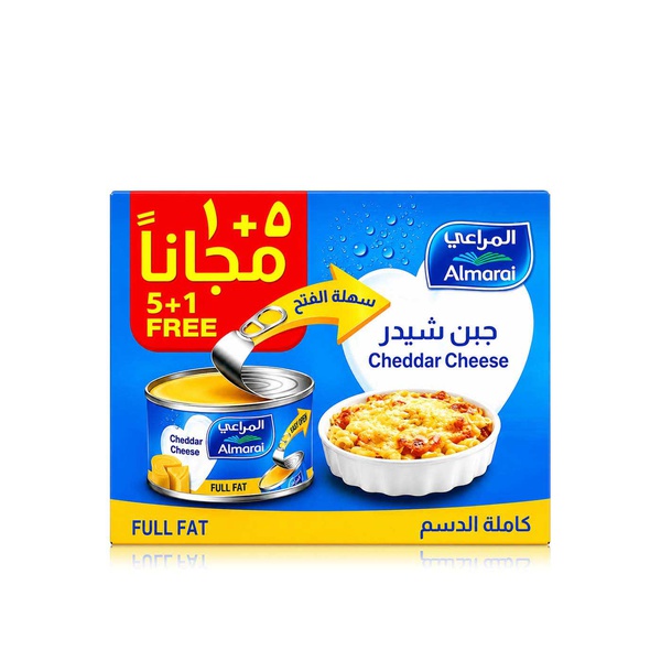 Almarai Full Fat Cheddar Cheese Tins x 6