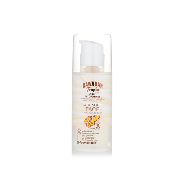 اشتري Hawaiian Tropic facial sunscreen SPF30 50ml في الامارات